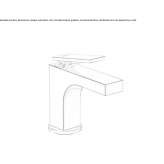 Single-lever countertop washbasin tap Gostyn