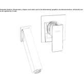 Wall-mounted washbasin tap made of brass Wandina