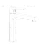 Brass countertop washbasin tap with aerator Kutno