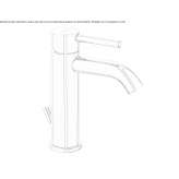 Brass countertop washbasin tap with aerator Archdale