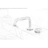 2-hole countertop washbasin tap Sinigo
