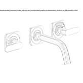 3-hole wall-mounted washbasin tap Kilkeel