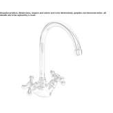 1-hole, brass countertop washbasin faucet Sarinena