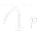 2-hole wall-mounted washbasin tap Toplet