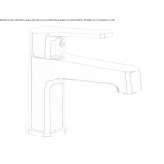 Brass countertop washbasin tap with aerator Kutno