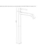 Brass countertop washbasin tap with aerator Archdale