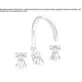 3-hole brass washbasin tap with aerator Sarinena