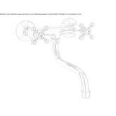 Wall-mounted washbasin tap made of brass Cooktown