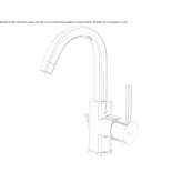 Brass countertop washbasin tap with cork stopper Archdale