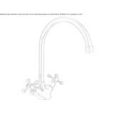 Countertop washbasin tap made of brass Cooktown