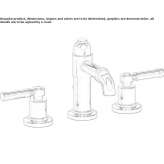 3-hole brass countertop washbasin faucet Bancroft