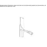 Single-lever bidet faucet with aerator Ararat