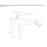 Countertop single-lever bidet faucet with swivel spout Pisek