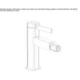 Single-lever bidet faucet with swivel spout Skvyra