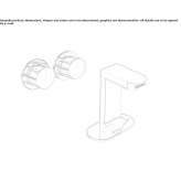 3-hole bidet faucet with individual rosettes Kastella