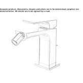 Countertop bidet faucet with one handle Lucenec