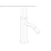Countertop bidet tap with swivel spout Konalga