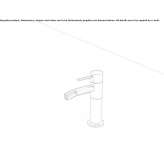 Countertop bidet faucet with single stainless steel handle Coux