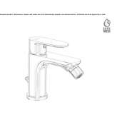 Countertop single-lever bidet faucet with swivel spout Smithton