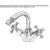 Countertop bidet faucet with 1 hole and aerator Vieremae