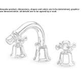 Countertop bidet faucet with 3 holes and aerator Vieremae