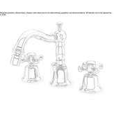 Countertop bidet tap with individual rosettes and aerator Vieremae