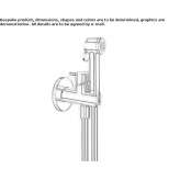 Wall-mounted bidet faucet with sprayer Ocona