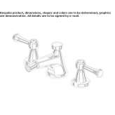 Countertop bidet faucet with 3 holes and aerator Solarino