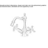 Countertop bidet faucet with 1 hole and aerator Solarino