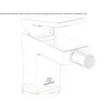 Countertop bidet faucet with one handle Thalheim