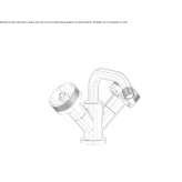 Countertop bidet tap with individual rosettes Jardin