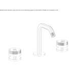 3-otworowa bateria bidetowa nablatowa Jardin