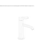 Bateria bidetowa nablatowa z jednym uchwytem Nestoita