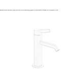 Single-lever countertop bidet faucet without waste Nestoita