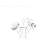 1-hole bidet faucet without waste Jardin