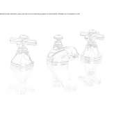 3-hole countertop bidet faucet Cruzeiro