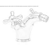 Countertop bidet faucet with one handle Sebnitz