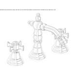 Countertop bidet tap with swivel spout Bear