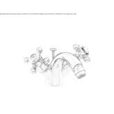 Countertop 1-hole bidet faucet with swivel spout Shilla