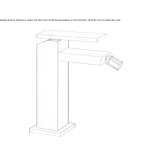 Single-lever countertop bidet faucet without waste Hipstedt