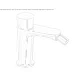 Countertop bidet faucet with one handle Delaware