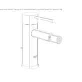 Single-lever bidet faucet with swivel spout Eidsvag