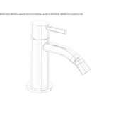 Countertop bidet tap with swivel spout Humay