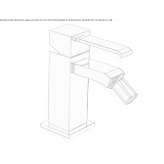 Countertop bidet tap with swivel spout Hervias