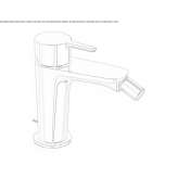 Countertop bidet faucet with one handle Delaware
