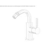 Countertop bidet faucet with one handle Humay