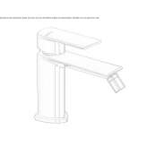Countertop bidet tap without waste Ilford