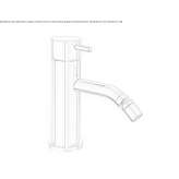 Single-lever countertop bidet faucet without waste Marki