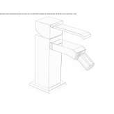 Countertop bidet tap without waste Hervias