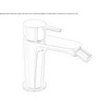 Countertop bidet faucet with one handle Delaware